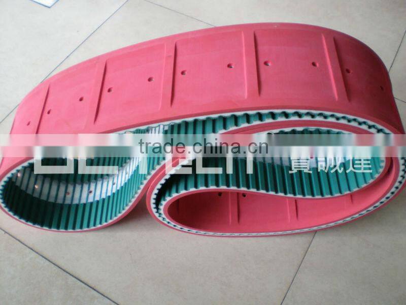 PU Timing Belt with Rubber & Punching holes