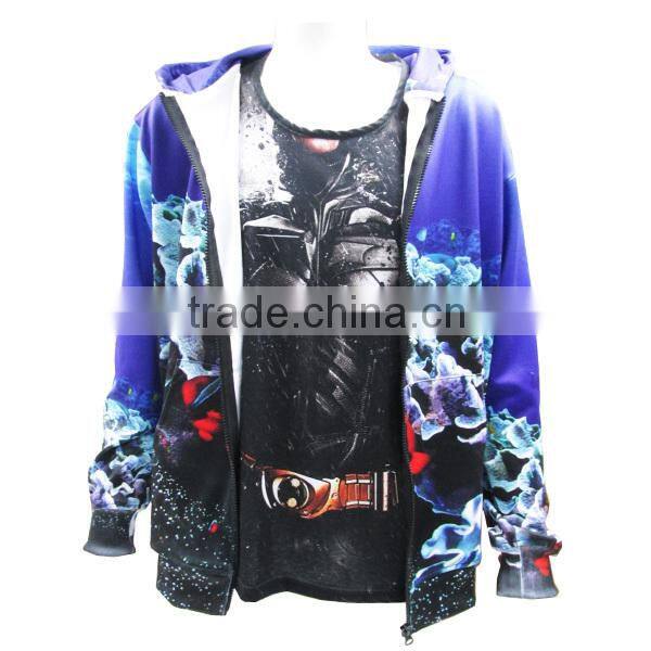 Mens Fashion sublimation design printing Sports Sweater Shirt Hoody