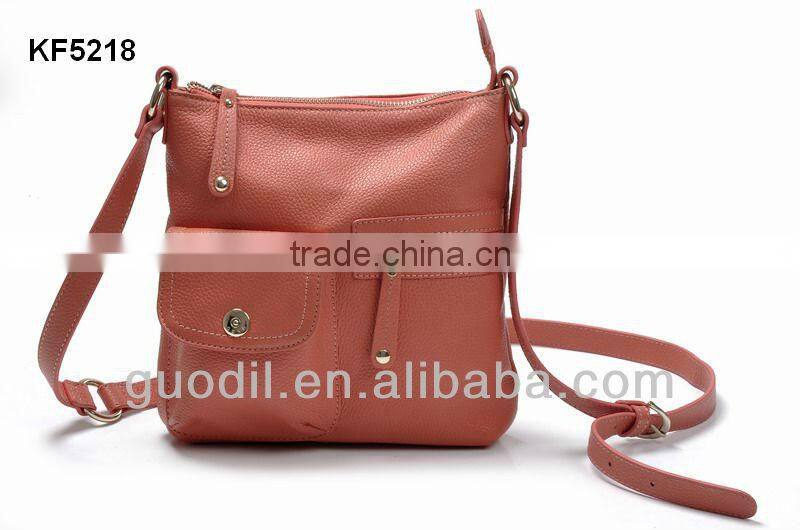 Classic pebble grain cow leather designer bags casual cheap cross body bag