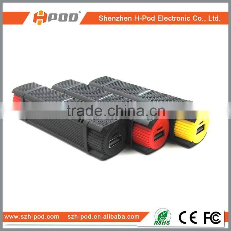 New style 2600mah power bank with led torch flashlight