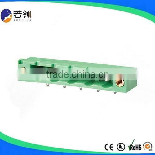 Electronical Nut Brass Pluggable Terminal Block Pitch 7.50mm