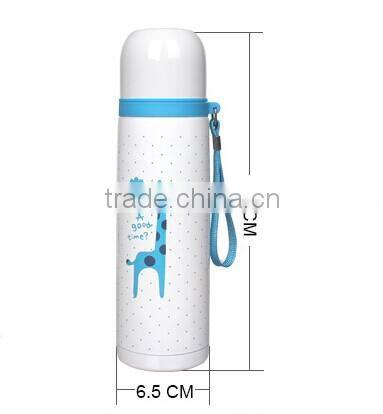 wholesales lovely cartoon 500ML vacuum flask China vacuum insulated stainless steel water bottle