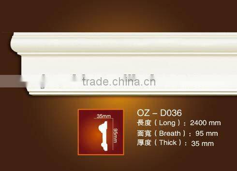 PU Plain panel moulding / classic cornice/Home&Interior decoration