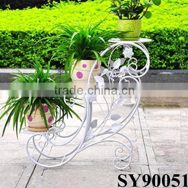 Metal tall wrought iron flower pot stands