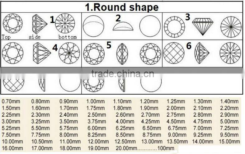 Wholesale high quality natural rhinestone DMC round rhinstone colorful hot fix rhinestone