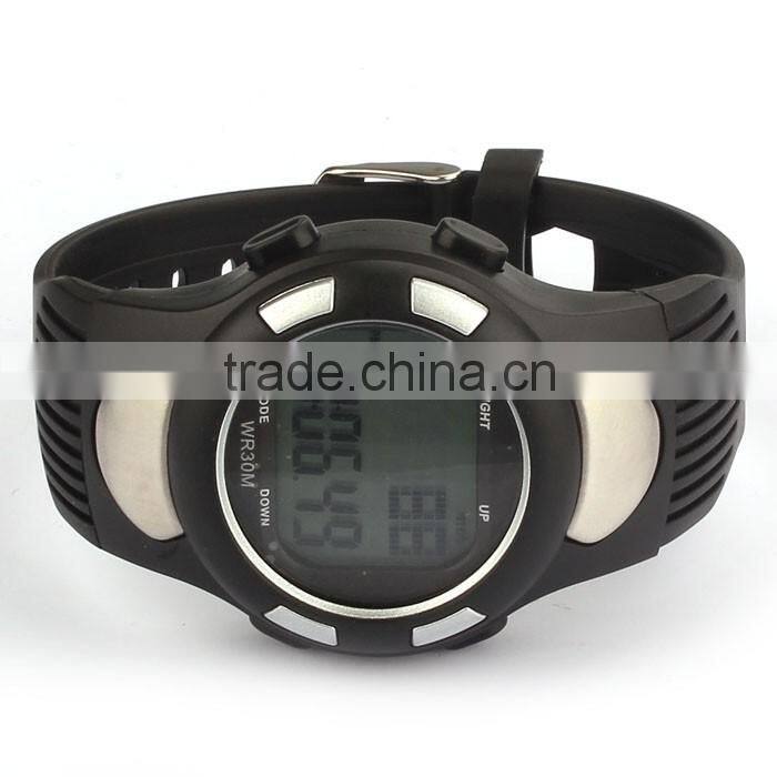 2015 Men Women Sports GYM Running Hunting Digital Watch Fitness 3D Pedometer Calories Counter Pulse Heart Rate Monitor
