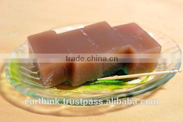 Japanese wagashi sweets ENDO's 'Zero Calorie' Chocolate Yokan (Adzuki bean jelly) 90g