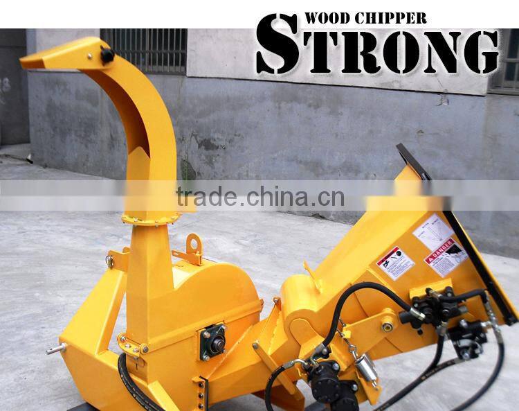 PTO Driven wood chipper shredder with self feed system