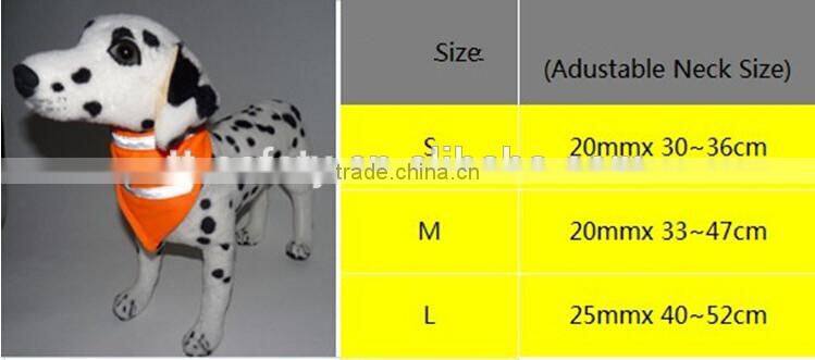 factoy wholesale polyester high visibility pet dog safety vest reflective dog collar