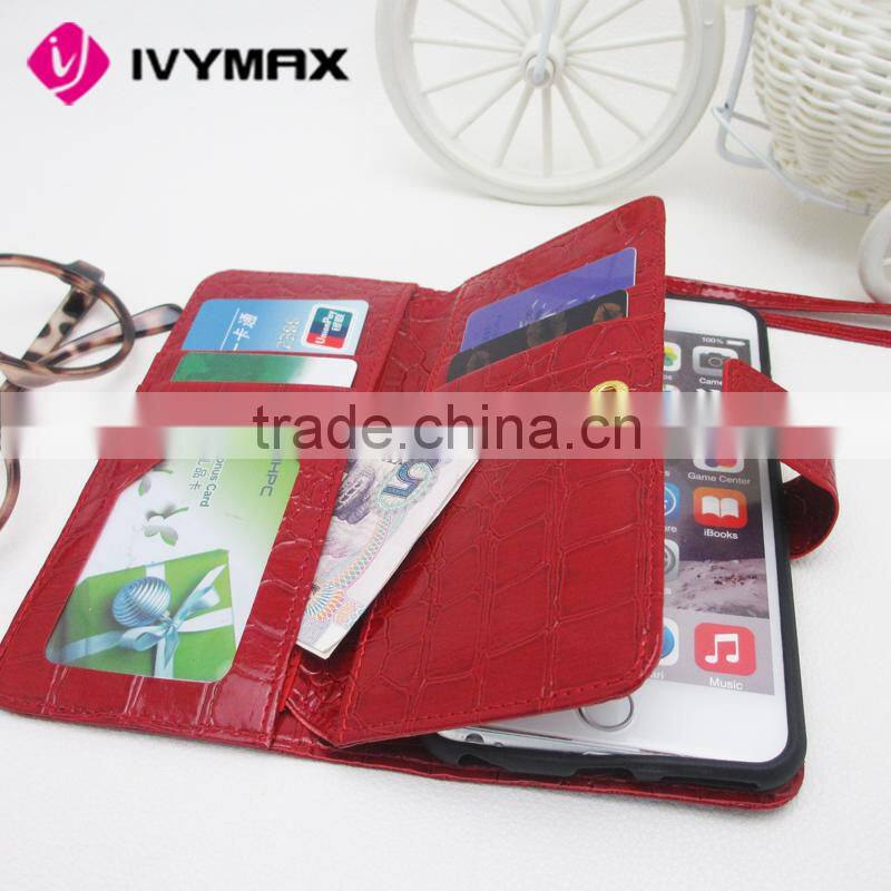 Pu case cover for iphone 6 plus , mobile phone accessories factory in china