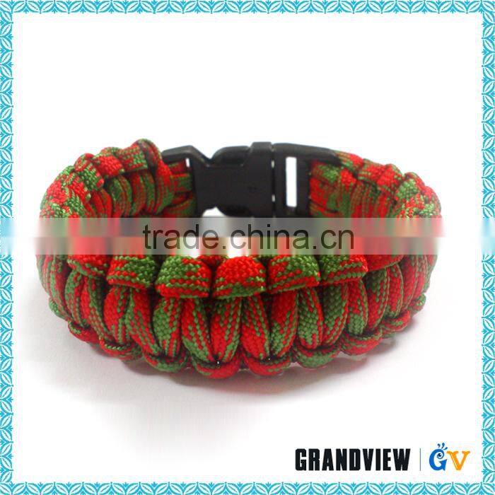 Wholesale high quality paracord survival bracelet weaves style