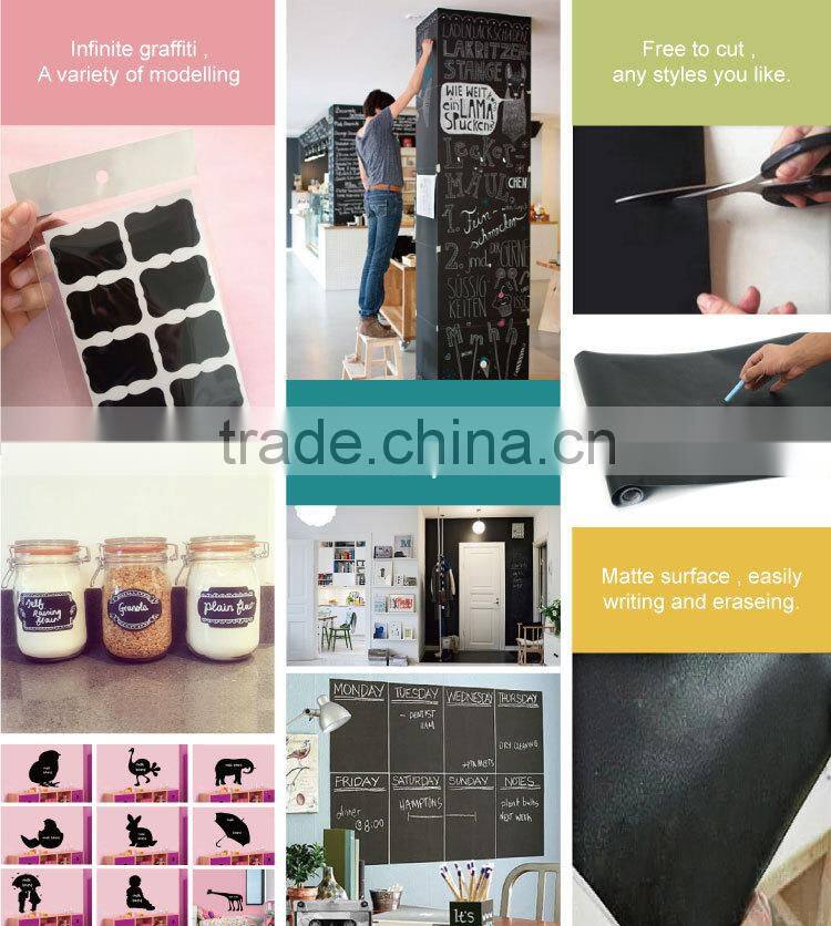 Fashion cute appealing self-adhesive chalkboard stickers