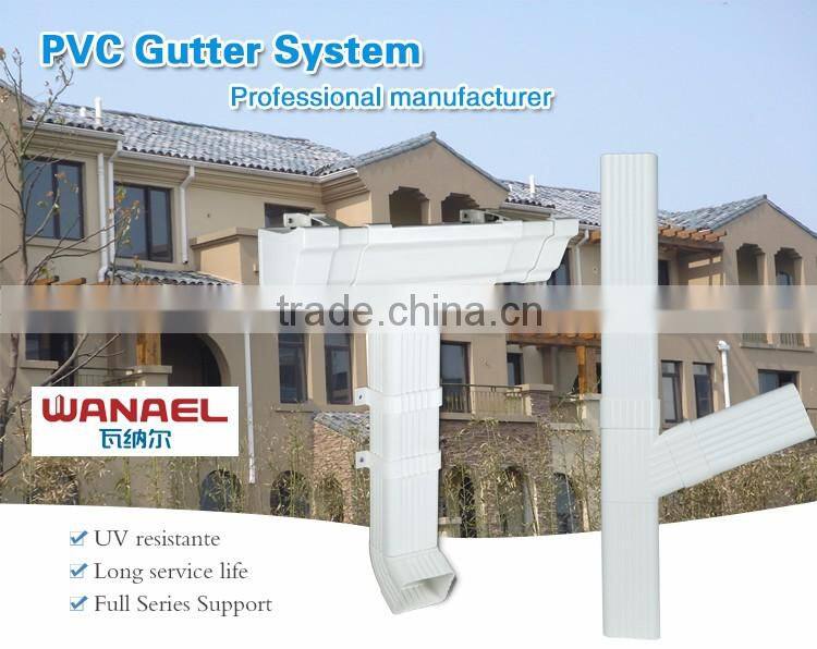 Best products pvc rain gutter system easy installation pvc rain guttering pipe and accessories