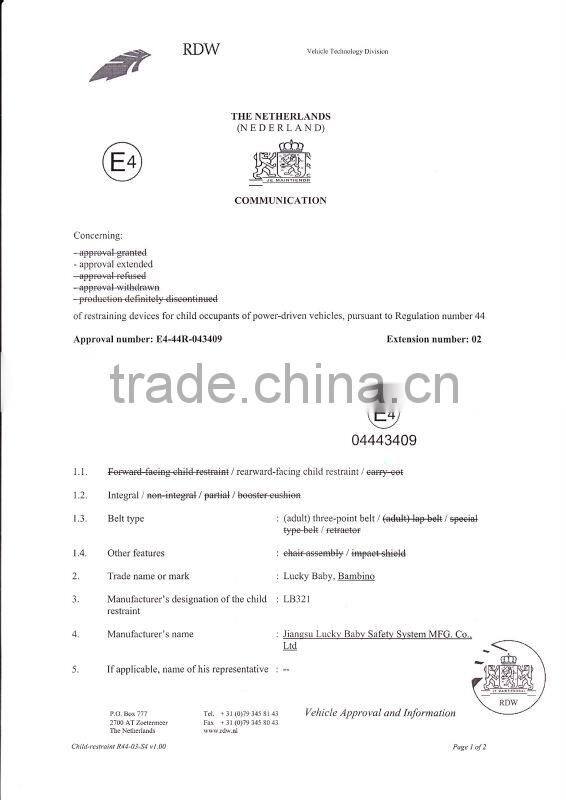 Baby Stroller 3 in 1 Europe Standard EN1888 Push Chair