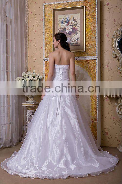 Ball Gown design Stomacher Design court train wedding dress XYY-100