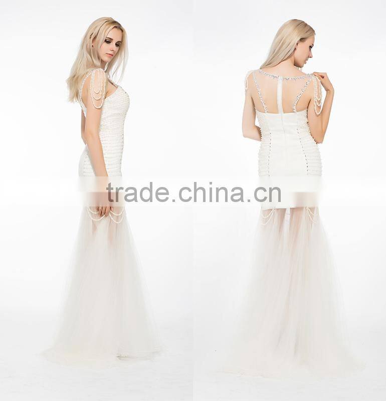New 2015 Tunisian Traditional Wedding Dress With Removable Skirt