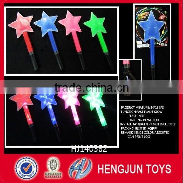 2015 hot item eco-friendly plastic star shape LED glow stick