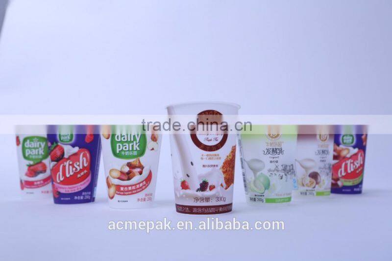 400ml IML yogurt coffee ice cream plastic cup