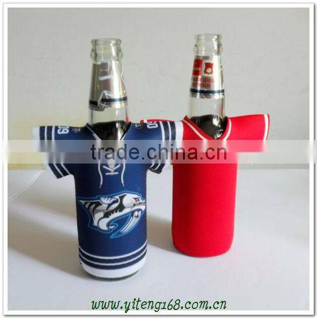 2013 hot-selling fashion cloth pattern neoprene beer cover bottle holder
