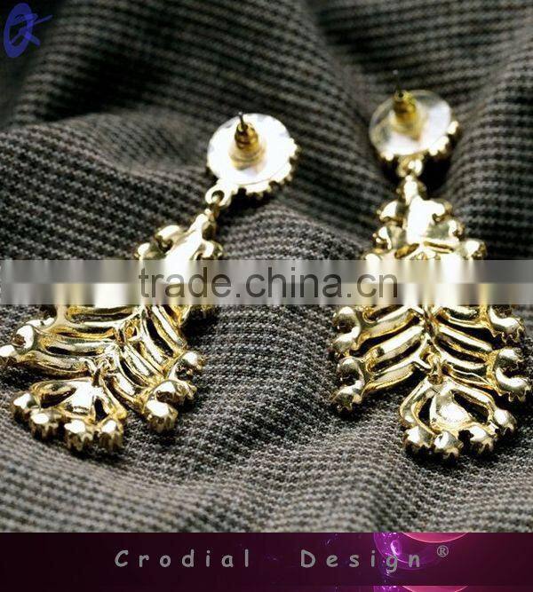 2014 Wholesale Cheap Gold Jewelry High Quality Earrings Designs For Dridal