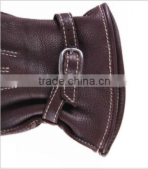 2013 hot sale sheepskin leather sewing glove