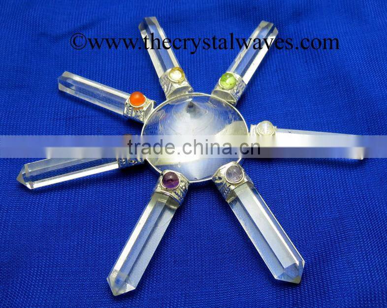 Crystal Quartz Conical Pyramid Crystal Pencil Energy Generator