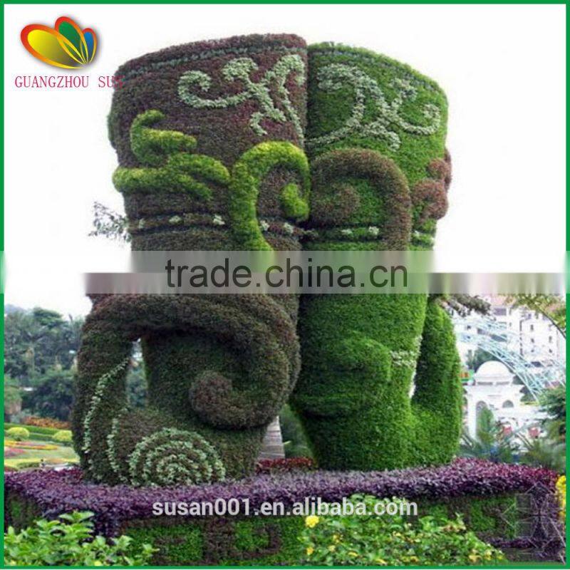 Customized artificial topiary plastic sculpture garden decor arificial plants topiary