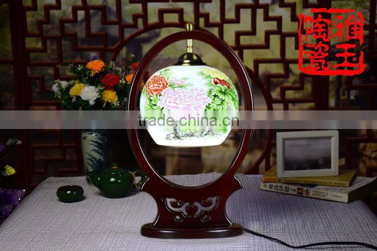 Ceramic Table Lamp Vintage Jingdezhen Porcelain For Bedroom Wedding Gift Home Decor Desk Lamp