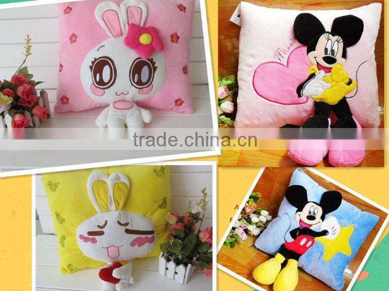 JM6588 plush cushion with music, with light