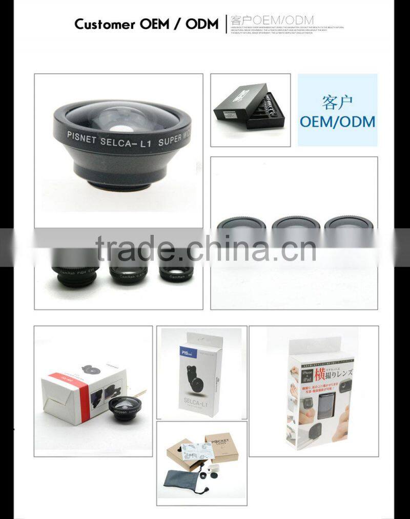 Universal Circular Clamp 0.4x super wide angle lens Wide Angle Camera Lens Optical Lens circle clip lens for iPhone 5 4 4S Samsu