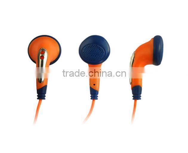 Single 3.5mm Stereo Pin Colorful Earphone For MP3