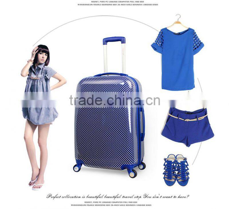 ABS+PC travel luggage with full zipper,connecting the case body luggage trolley bags