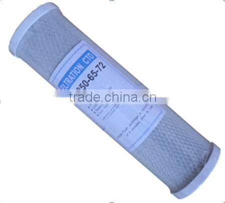 NSF Certificated 10'' CTO Carbon Block Water Purifier Filter / Cartridge