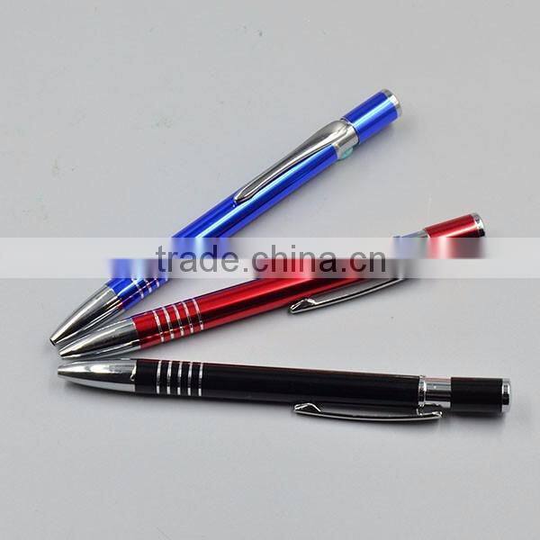 New Style Disposable Ballpoint Pen with 5 Middle Rings for Promotion