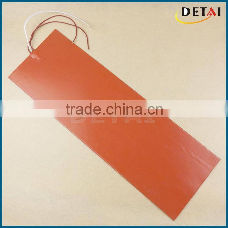 600 x 210mm Silicone Rubber Heating Blankets With Thermocouple