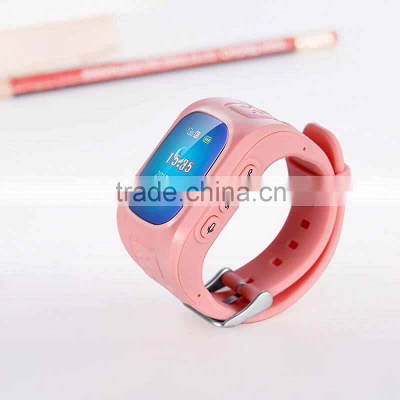Kid smart wrist watch gps tracking device oem