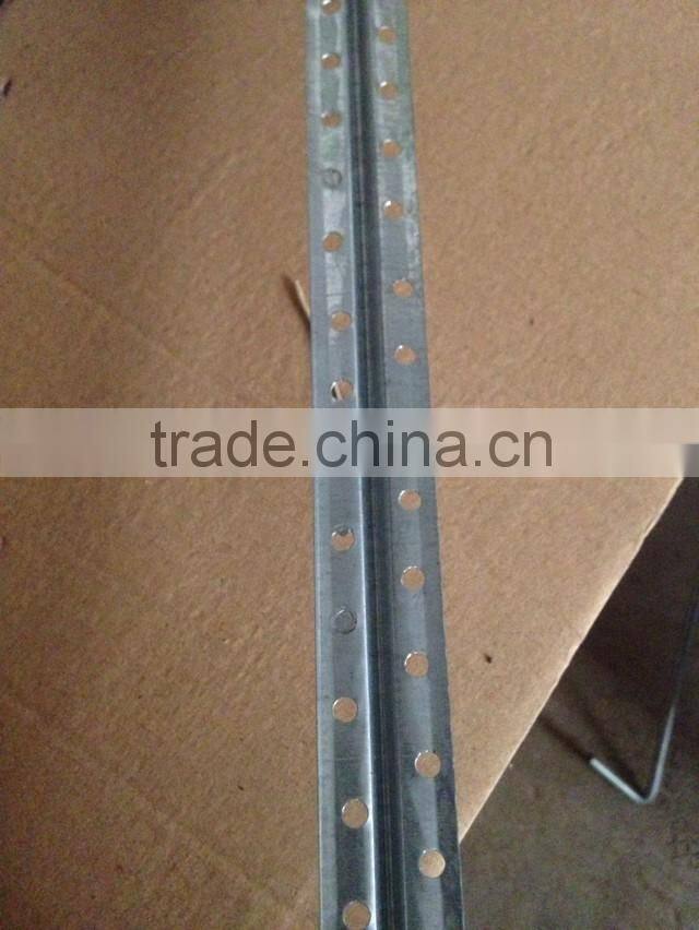 section the gypsum metal profile for drywall partition perforated T type angle