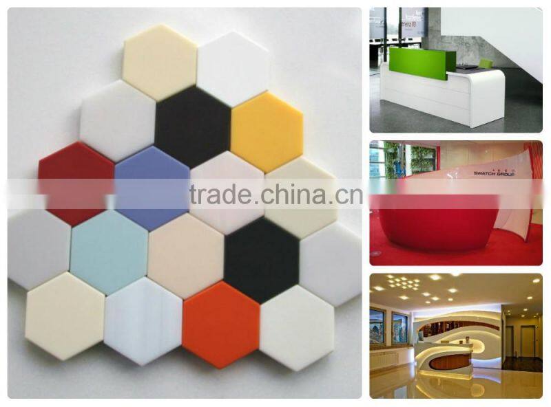 Artificial stone high quality small reception desk salon reception desk counter