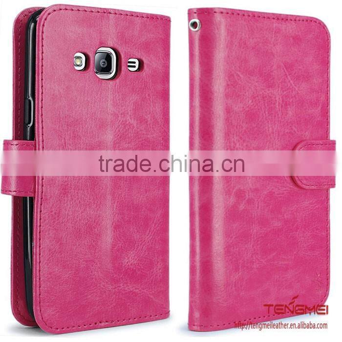 Custom wallet case with kickstand for samsung galaxy j3 2016 case