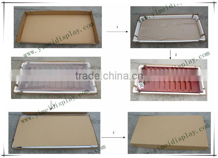 High quality Wood Food Display Shelf YMD043