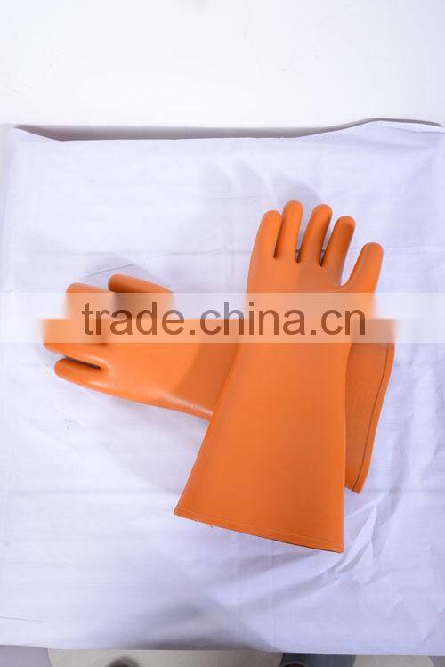 10 KV rubber latex electrical insulated working gloves