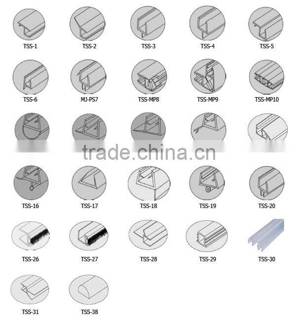 Glass door seal with magnet