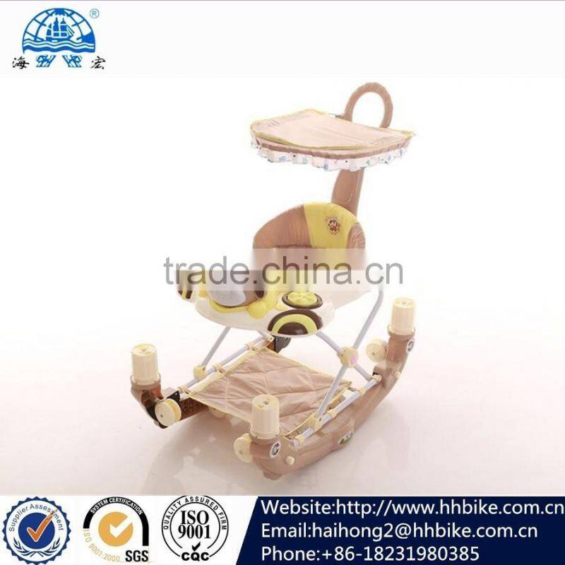 latest baby walkers/pusher baby walker baby walker with rocking mode from xingtai manufacturer round baby walker