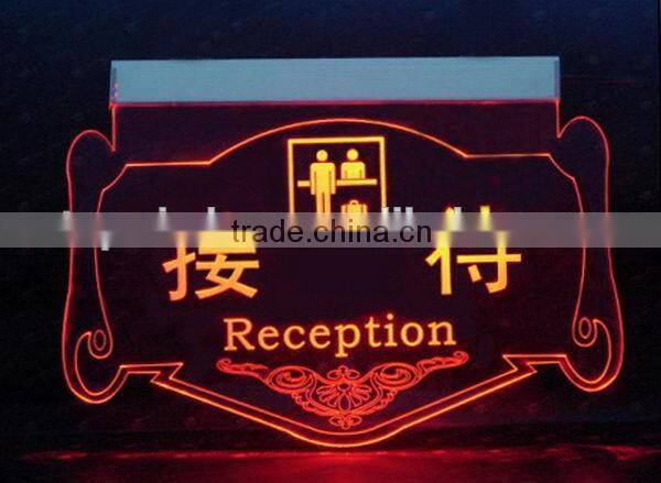 Contemporary hotsell acrylic led sign plate