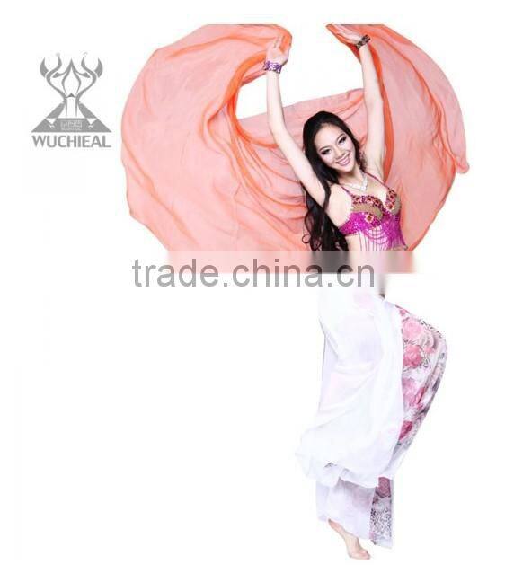 Belly Dance Veil, Belly Dance Performance Silk Veil, Belly Dance Performance Accessory (S27)