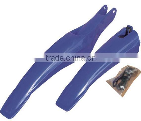 good quality wholesale price plastic bicycle mudguard blue lightweight bicycle mudguard