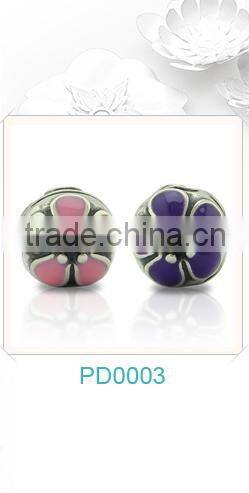 Custom Made Charms Wholesale 925 Sterling Silver Pave AAA Zircon Key and Lock Charm