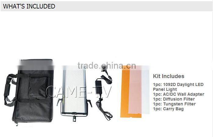 CAME-TV 1092D Daylight LED Video Panel light Studio Film lighting