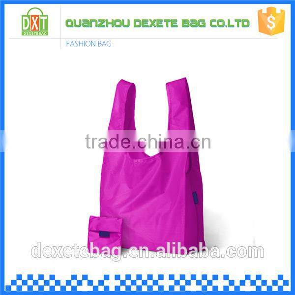 The most popular and cheapest blank tote nylon foldable shopping bag