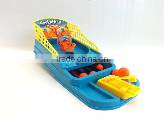 Plastic maze basketball shooting game